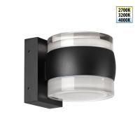 359720 STREET NT25 716 черный Светильник ландшафтный с переключателем цв. температуры IP65 LED 16W 100-240V 2700К/3200К/4000К ESTIMA