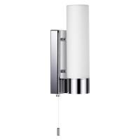 2660/1W DROPS ODL14 509 хром/белый Настенный светильник с выкл IP44 E27 40W 220V TINGO