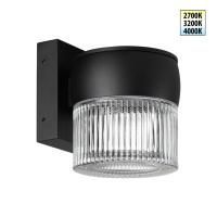 359717 STREET NT25 718 черный Светильник ландшафтный с переключателем цв. температуры IP65 LED 8W 100-240V 2700К/3200К/4000К ESTIMA