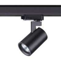 370649 PORT NT19 319 черный Светильник трёхфазный трековый IP20 GU10 50W 220V GUSTO