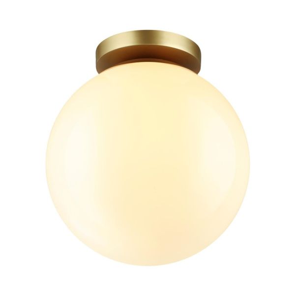 4248/1C HIGHTECH ODL21 505 золотист/металл/белый/акрил Потолочный светильник IP44 E27 LED max 9W BOSCO