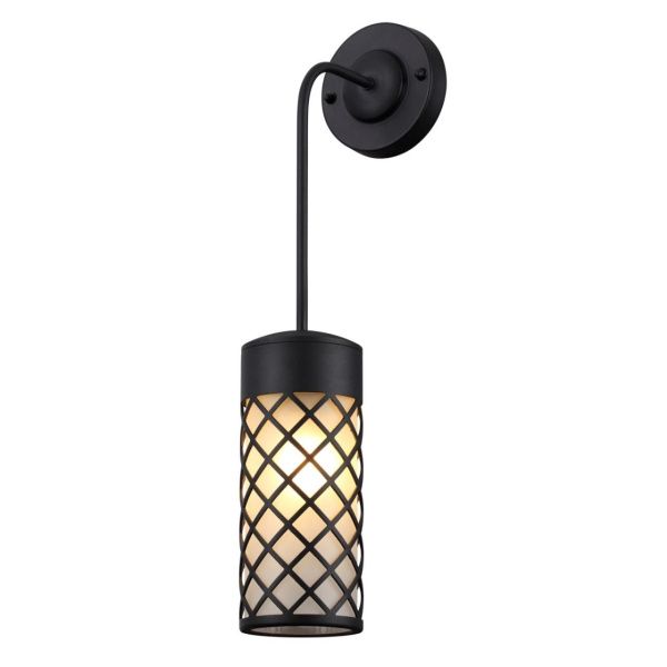 4834/1W NATURE ODL21 706 черный/стекло Ландшафтный настенный светильник E27 1*60W IP44 DUNES