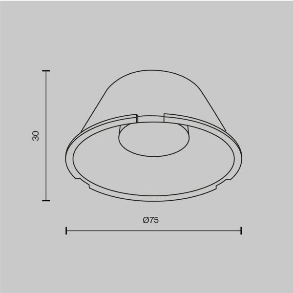Комплектующие для светильника Technical LensD75-60