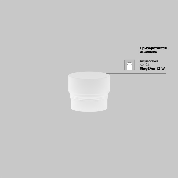 Трековый светильник Technical TR032-2-12W3K-S-W