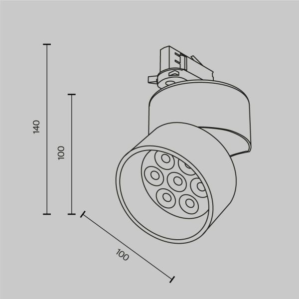 Трековый светильник Technical TR199-3-15W2.7K-M-W