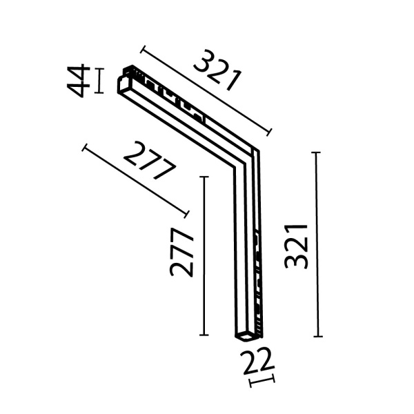 Трековый светильник Technical TR102-24W-DS-W