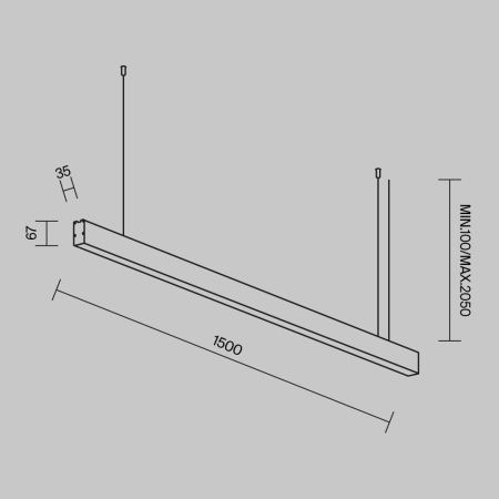 Линейный светильник Technical LL312038