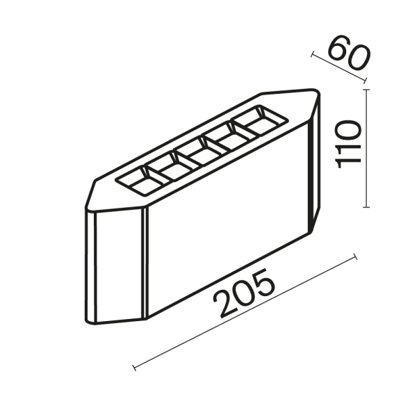 Архитектурная подсветка Outdoor O412WL-L8GF3K