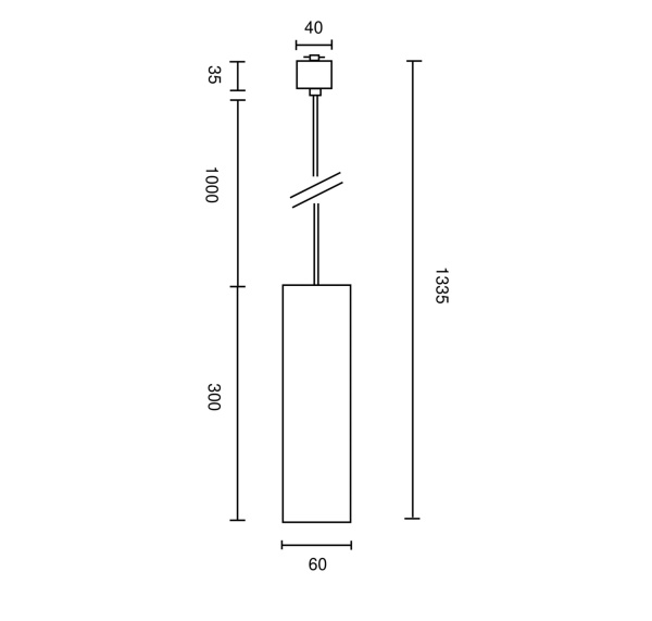 Трековый подвесной светильник Technical TR025-1-GU10-MG