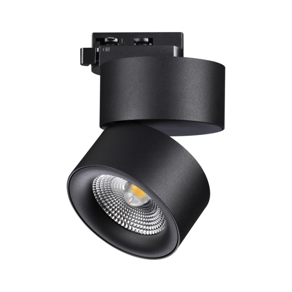 358785 PORT NT21 283 черный Светильник трековый однофазный трехжильный IP20 LED 25W 4000K 2200Лм 100-265V GRODA