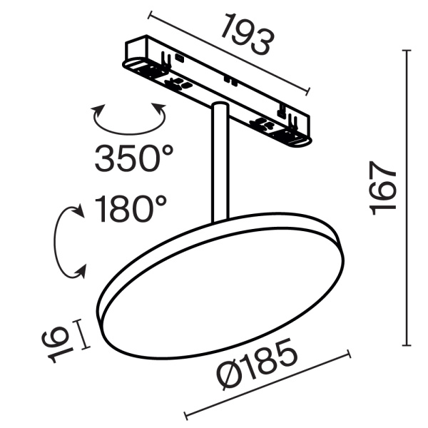 Трековый светильник Technical TR131-4-15W-DS-B