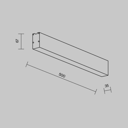 Линейный светильник Technical LL311042