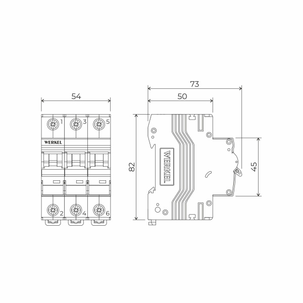 W903P636 / Автоматический выключатель 3P  63 A  C  6 kА