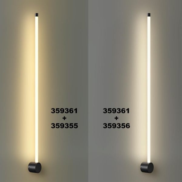 359355 KONST NT24 058 черный Светильник линейный светодиодный IP20 LED 15W 170-265V 3000K 1232Лм VITZ