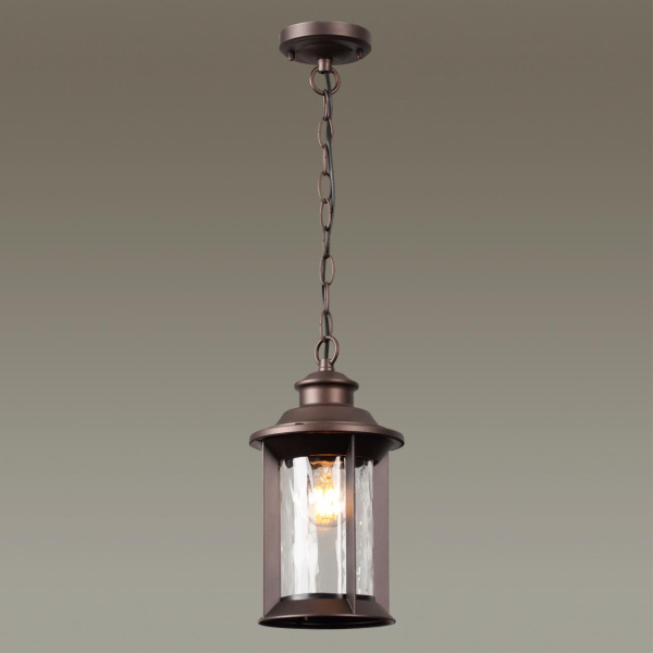 4961/1 NATURE ODL22 703 темно-коричневый/стекло Ландшафтный подвес E27 1*60W IP44 MAVRET