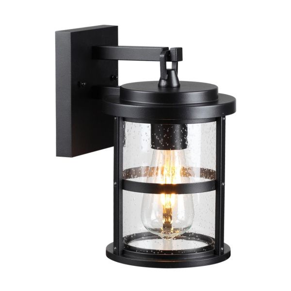 4964/1W NATURE ODL22 715 черный/стекло Ландшафтный настен.светильник E27 1*60W IP44 MAGUS